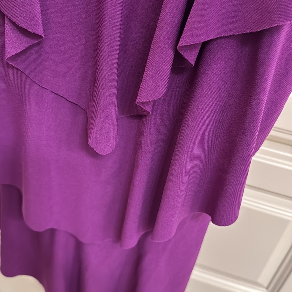 Magicsuit Rich Purple Layered Swim Tankini Top size 12 - Picture 3 of 6